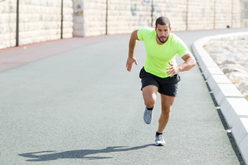 triathlete running